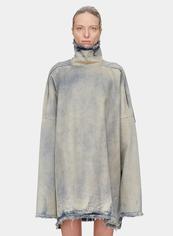 Женский лонгслив RICK OWENS DRKSHDW Jumbo Tabard Mineral Pearl