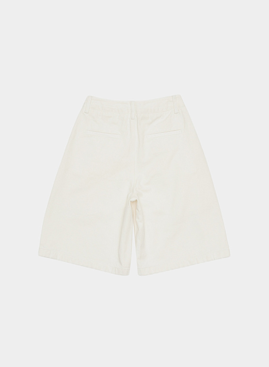 Женские шорты AMOMENTO Cut-Out Pocket Denim Shorts White