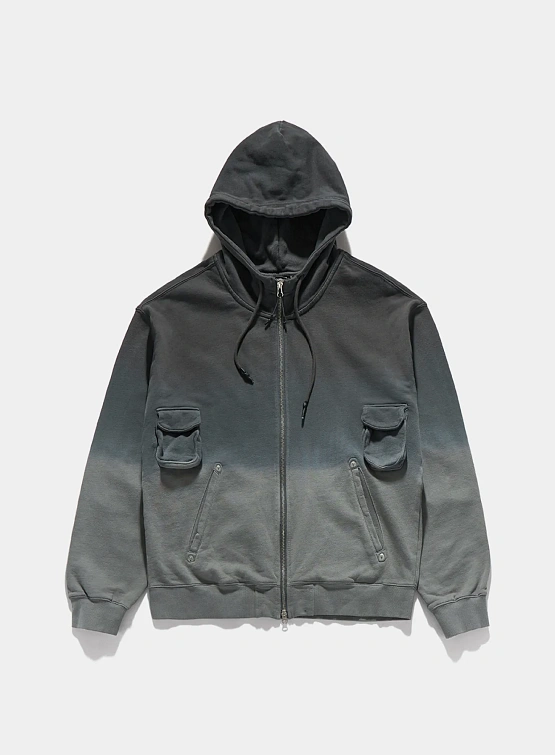 Зип-худи UNAFFECTED Dyed 4P Zip-Up Charcoal