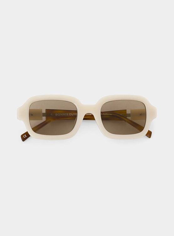 Очки Bonnie Clyde Shy Guy Cream & Brown Lens