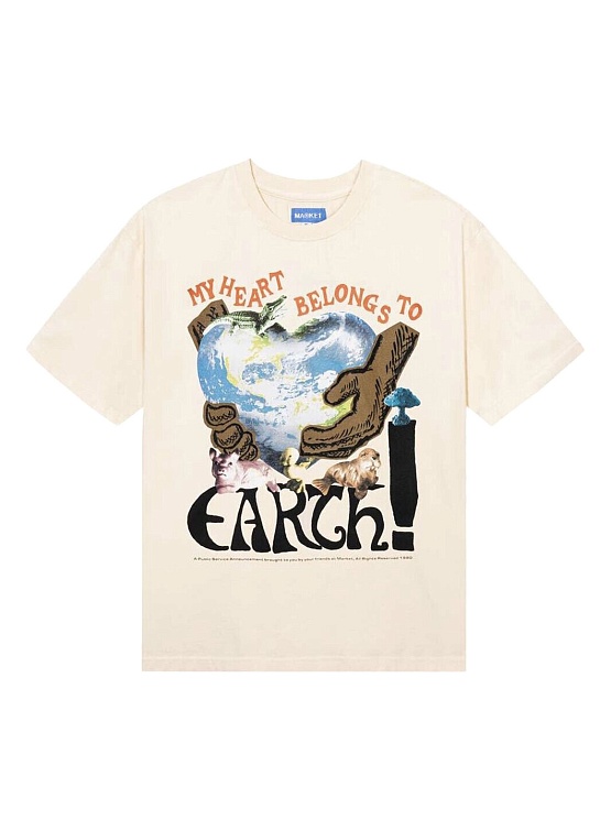 Футболка MARKET Love Nature T-Shirt Ecru