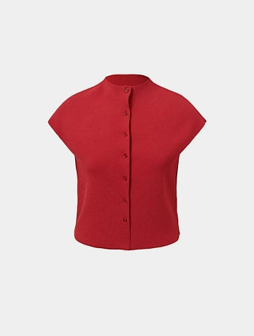 Женский кардиган AMOMENTO Wholegarment Cap Sleeve Red