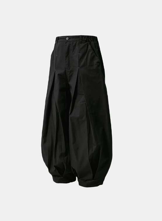 Брюки ANGLAN Unbalance Long Tuck Pants Black
