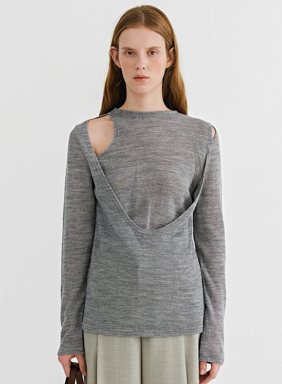 Женская футболка EPINGLER Wool Lean Light Grey