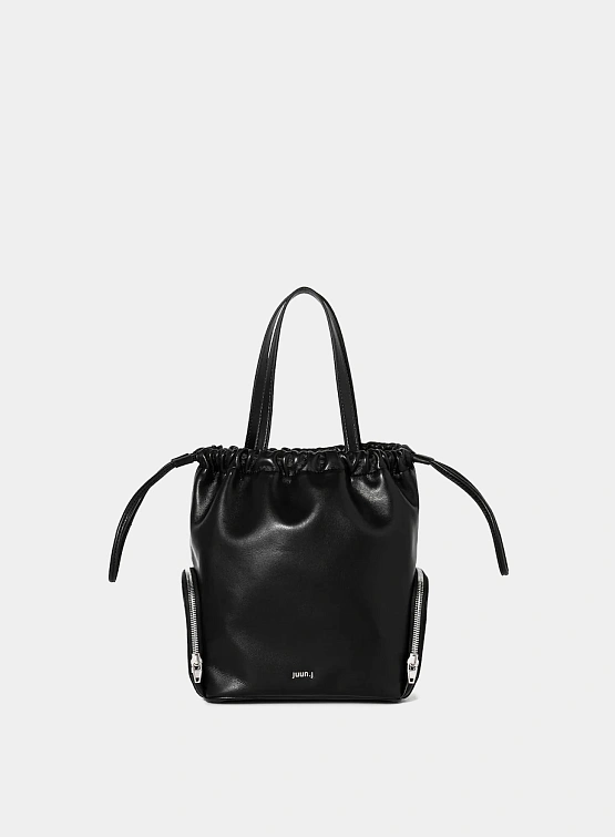 Сумка JUUN.J Leather Bucket Bag-Black