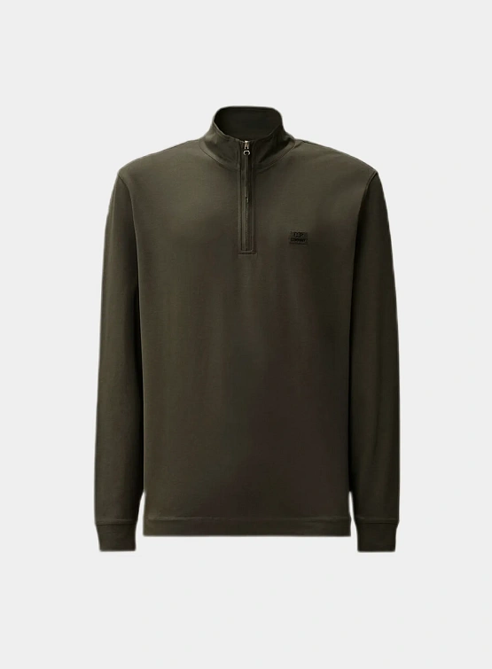 Халф-зип C.P. Company Stretch Piquet Half Zip Dark Shadow