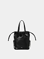сумка juun.j leather bucket bag-black