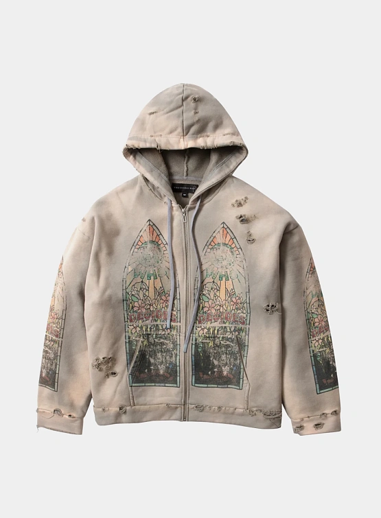 Зип-худи WHO DECIDES WAR Faded Vintage Grey