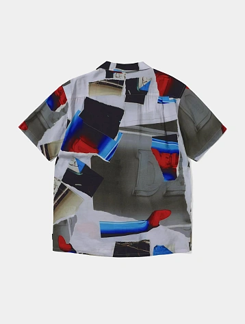 Рубашка thisisneverthat Torn Rayon S/S Shirt Multi