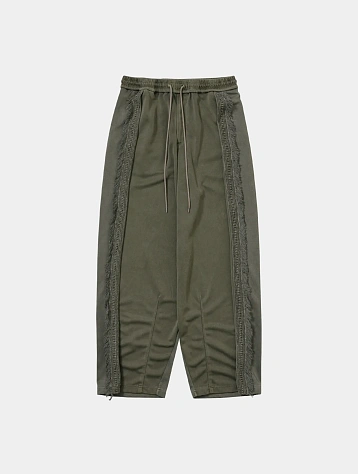 Брюки AJOBYAJO Lace Trimming Track Khaki