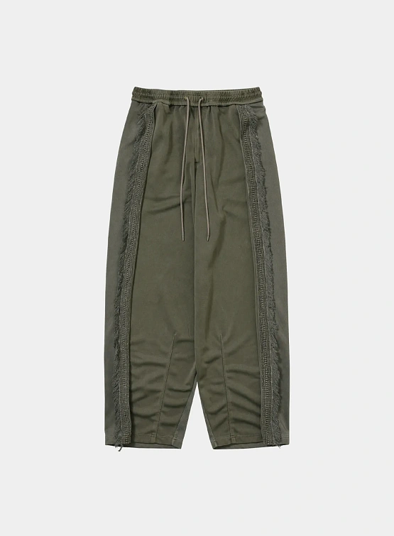 Брюки AJOBYAJO Lace Trimming Track Khaki