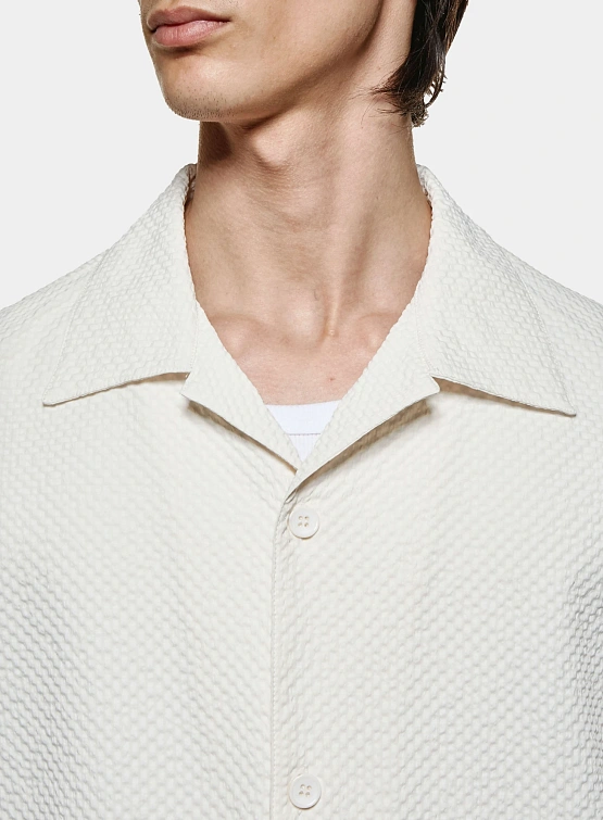 Рубашка MKI MIYUKI ZOKU Seersucker Vacation Bone