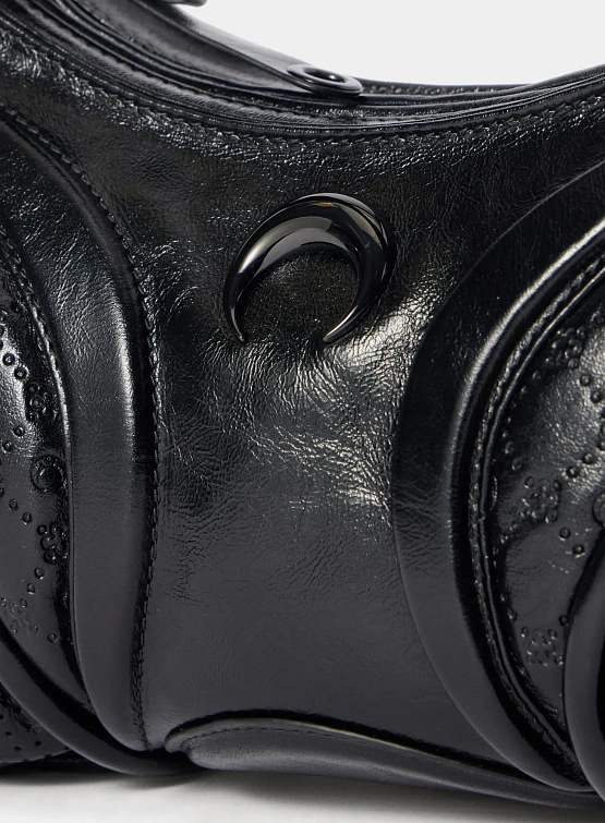 Cумка Marine Serre Moonogram Embossed Leather Futura Black