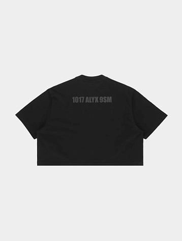 Футболка 1017 ALYX 9SM Logo Cropped Tee Black
