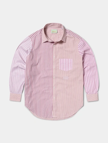 Рубашка ARIES Patchwork Shirt Pink