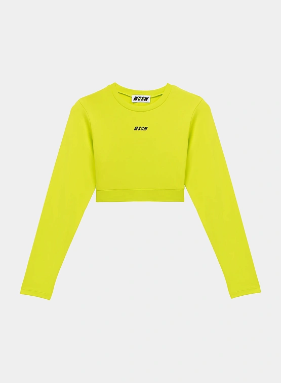 Топ MSGM Active Micrologo Lime