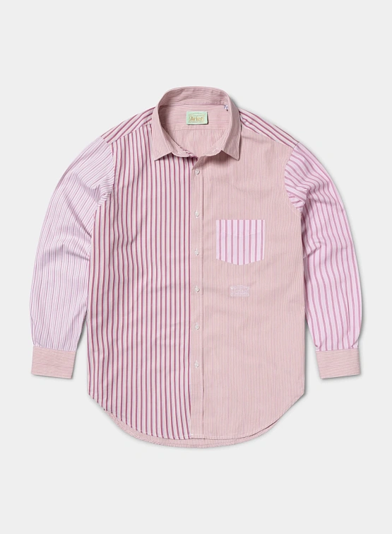 Рубашка ARIES Patchwork Shirt Pink