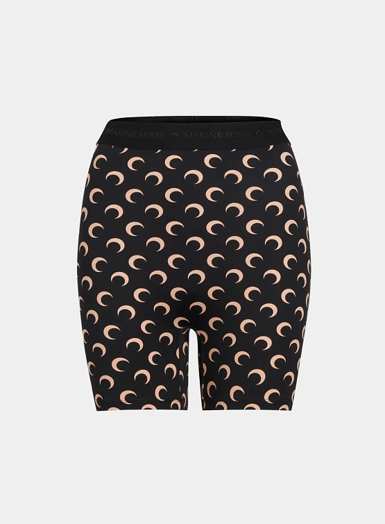 Женские шорты Marine Serre Recycled Moon Jersey Mini Inverse Tan