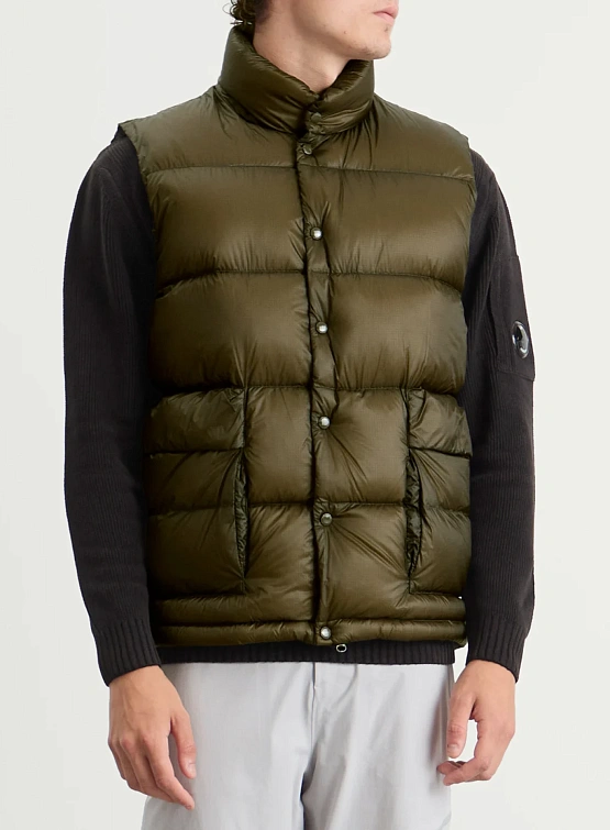Жилет C.P. Company D.D. Shell Down Ivy Green