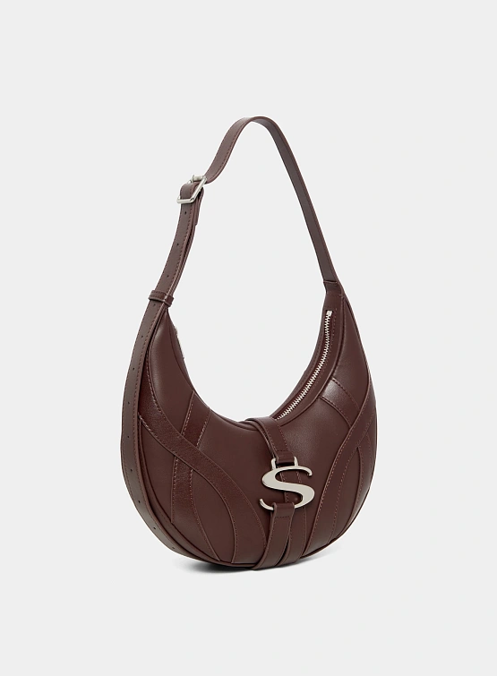 Сумка SRVC Cable Leather Bag Bordeaux