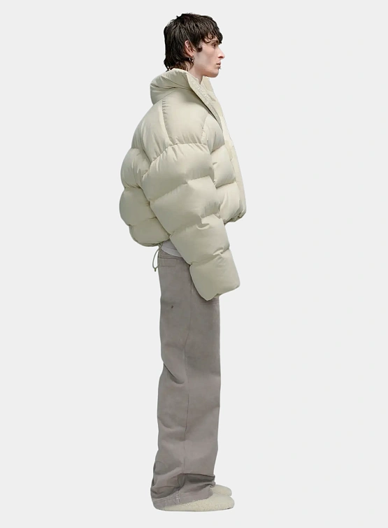 Пуховик entire studios Mml Puffer Cotton Off White