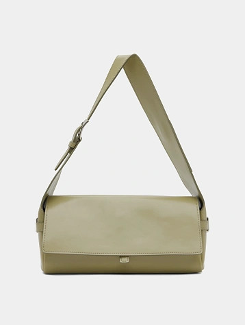 Женская сумка OPEN YY Leather Belting Duffle Green