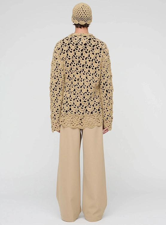 Кардиган Song for the Mute Crochet Beige