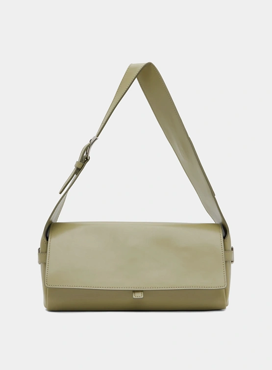 Женская сумка OPEN YY Leather Belting Duffle Green