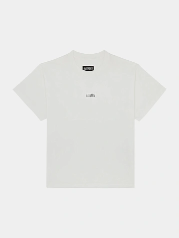 Футболка MM6 Maison Margiela Numeric Signature White