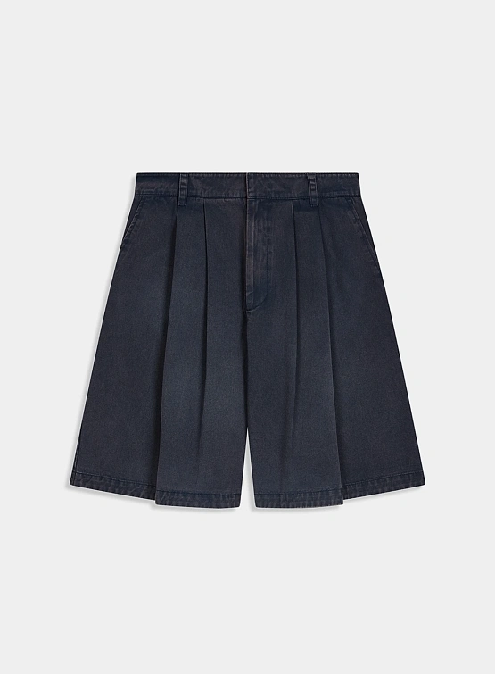 Женские Шорты OPEN YY Washed Bermuda Blue