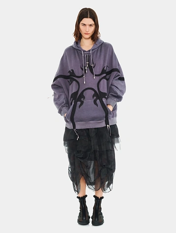 Худи Collina Strada Flames Star Charcoal