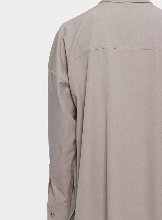 Рубашка ARNODEFRANCE Ls Shirt Taupe Grey