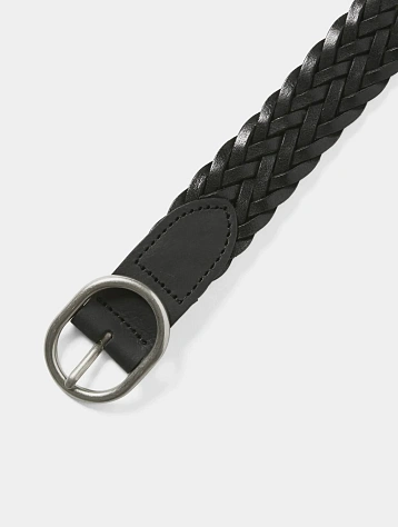 Ремень thisisneverthat Leather Mesh Belt Black