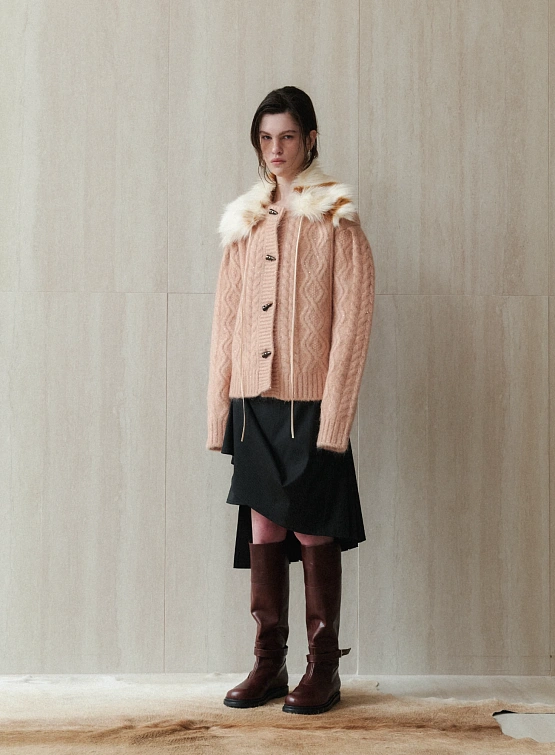 Шарф-воротник EPINGLER Collar Neck Cape Fur Spotted