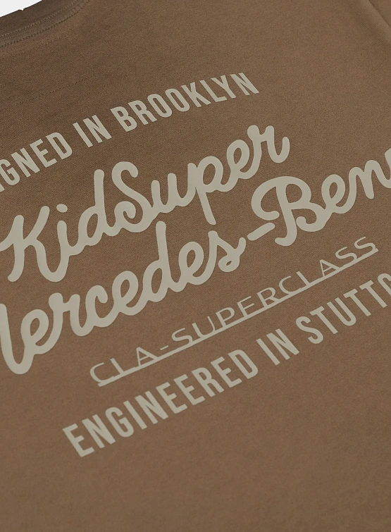 Футболка KidSuper X Mercedes Benz Washed Brown