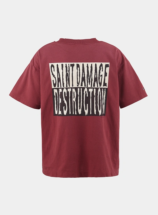 Футболка SAINT MXXXXXX SS Tee Burgundy