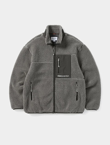 Куртка thisisneverthat Sherpa Fleece Jacket Charcoal