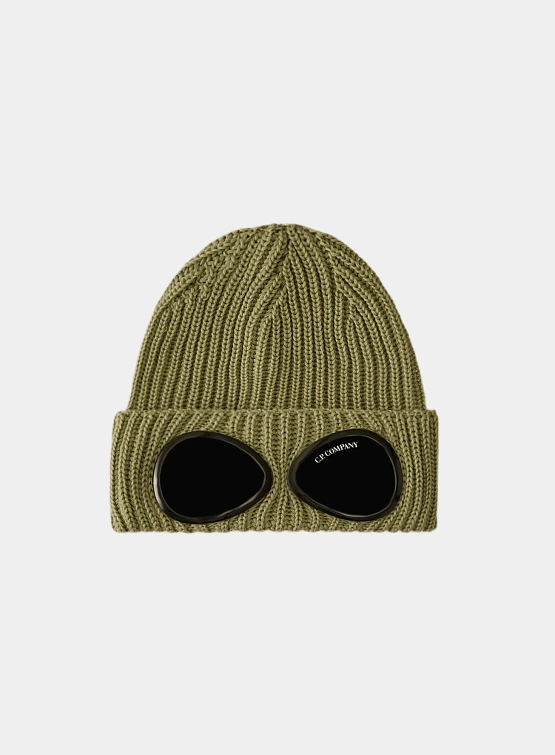 Шапка C.P. Company Extrafine Merino Wool Goggle Tea