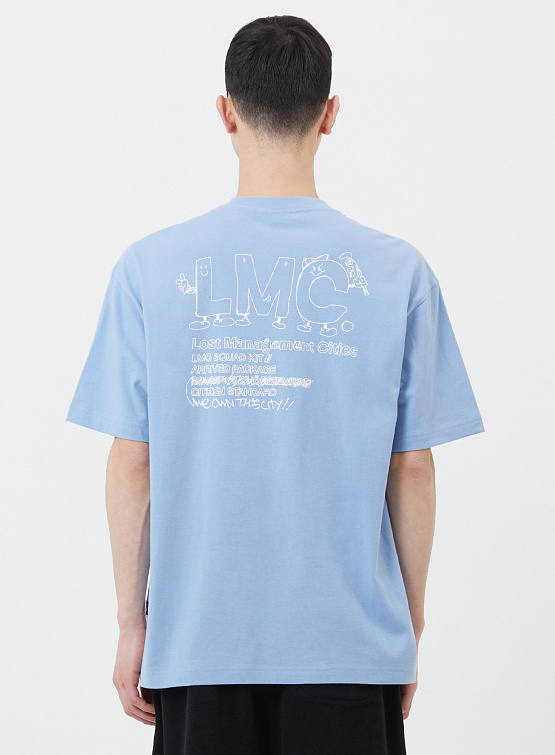 Футболка LMC Doodle Tee Ash Blue