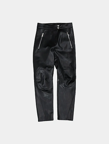 Брюки System Studios Vegan Leather Biker Pants Black