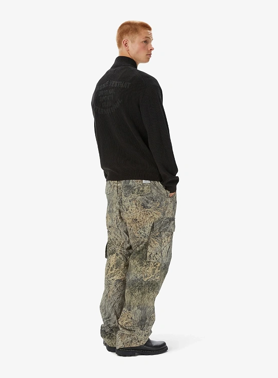 Кардиган thisisneverthat Washed Full Zip Cardigan Black