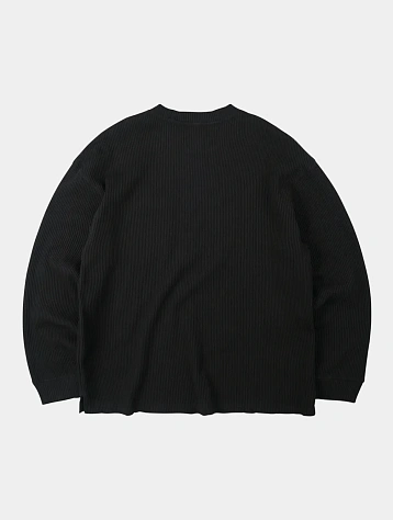 Лонгслив FrizmWORKS Oversized Waffle Pocket Black