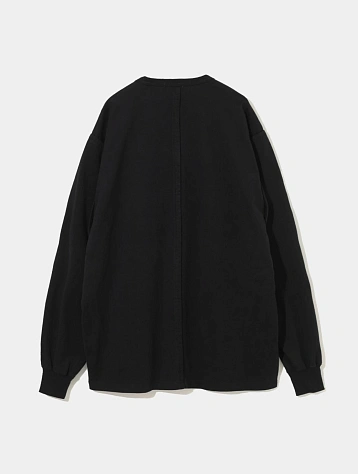 Лонгслив UNDERCOVER Cotton Seam-Out Design Black