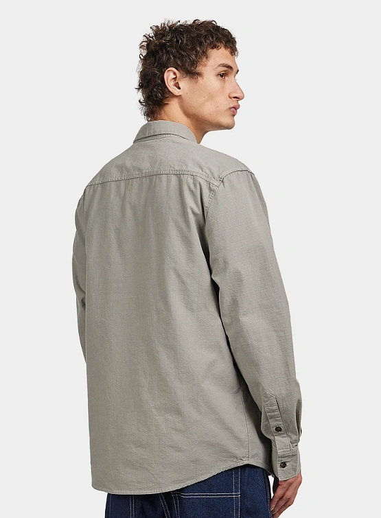 Рубашка Butter Goods Ripstop Button Up Grey