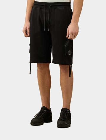 Шорты C.P. Company Fleece Zipped Pocket Shorts Black