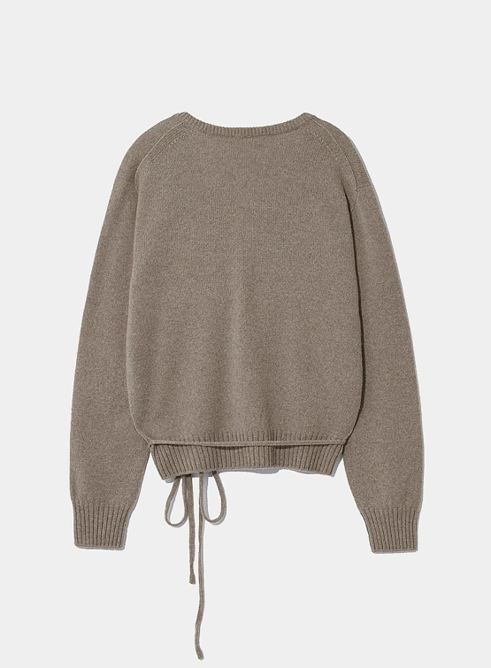 Женский пуловер LE17SEPTEMBRE Alpaca Wholegarment Beige