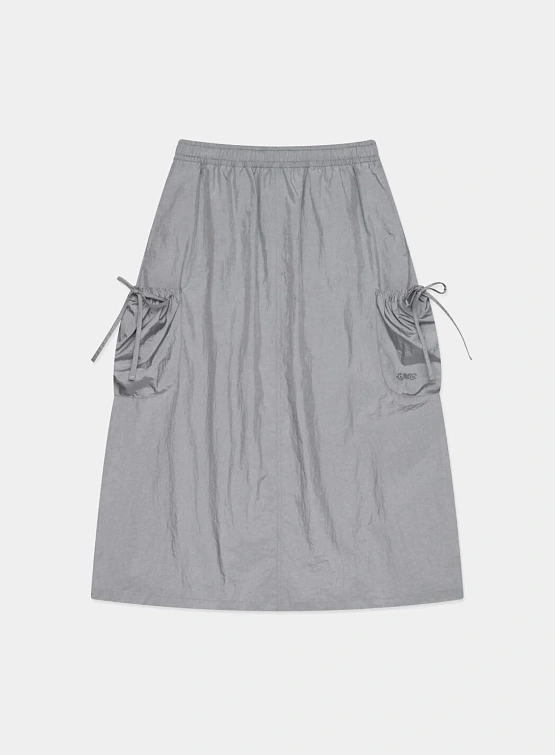 Женская юбка LMC WM Ribbon Nylon Long Skirt Light Grey