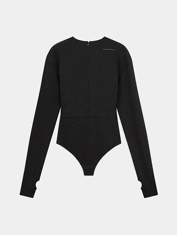 Женское боди MM6 Maison Margiela Long Sleeve Black