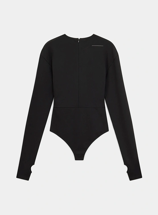 Женское боди MM6 Maison Margiela Long Sleeve Black