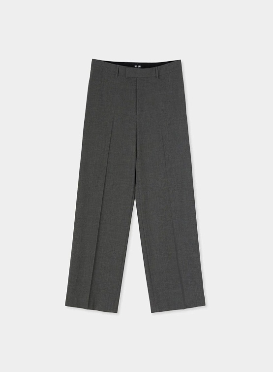 Брюки MSGM Straight Trousers Solid-Color